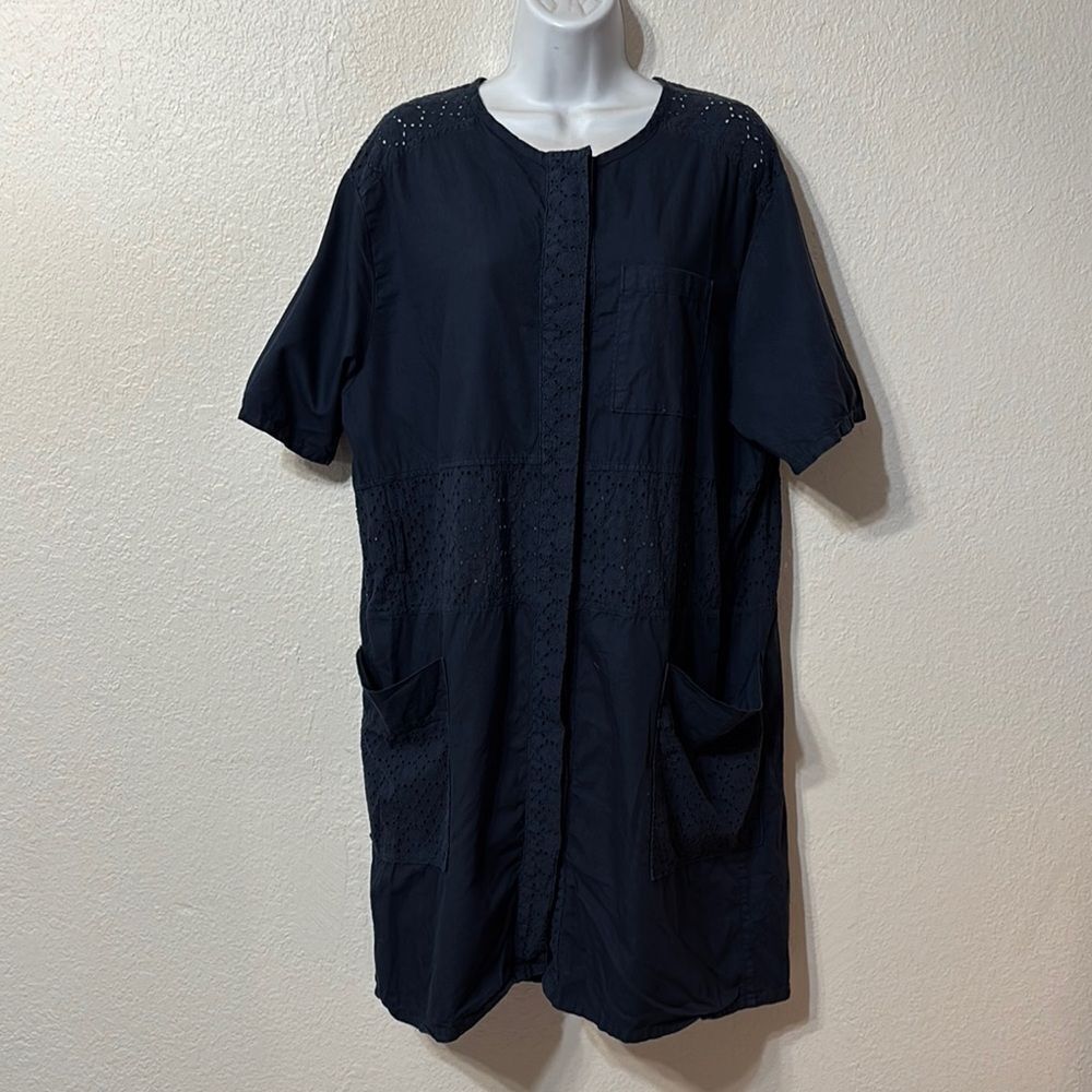 Current/Elliott The Ama Eyelet Trim Dress Size 3 (10-12)